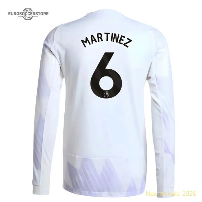 Premium 2025-2026 Man Utd Authentic Long Sleeve Away Shirt (martinez