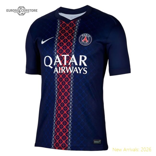 Official 2025-2026 Psg Paris Saint Germain Home Shirt (Zague 42)
