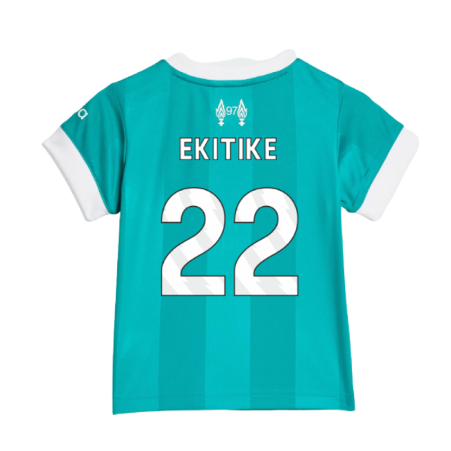 Baby 2025-2026 Liverpool Football Club Third Uniform (Ekitike 22)