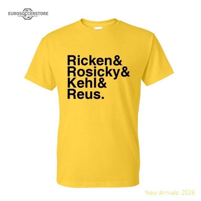 Luxury Borussia Dortmund Football Legends T-shirt (yellow)