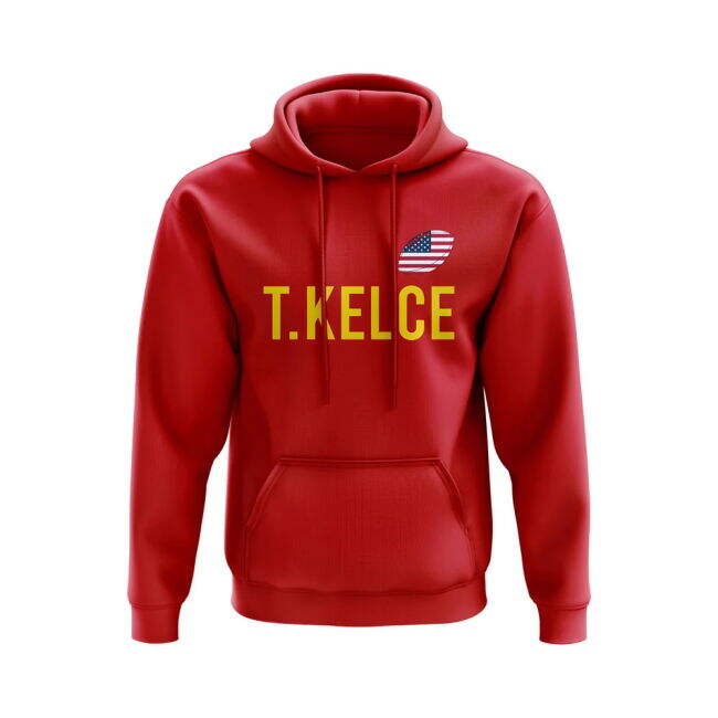 Limited-Edition Elite Travis Kelce Usa Name Hoody (Red)