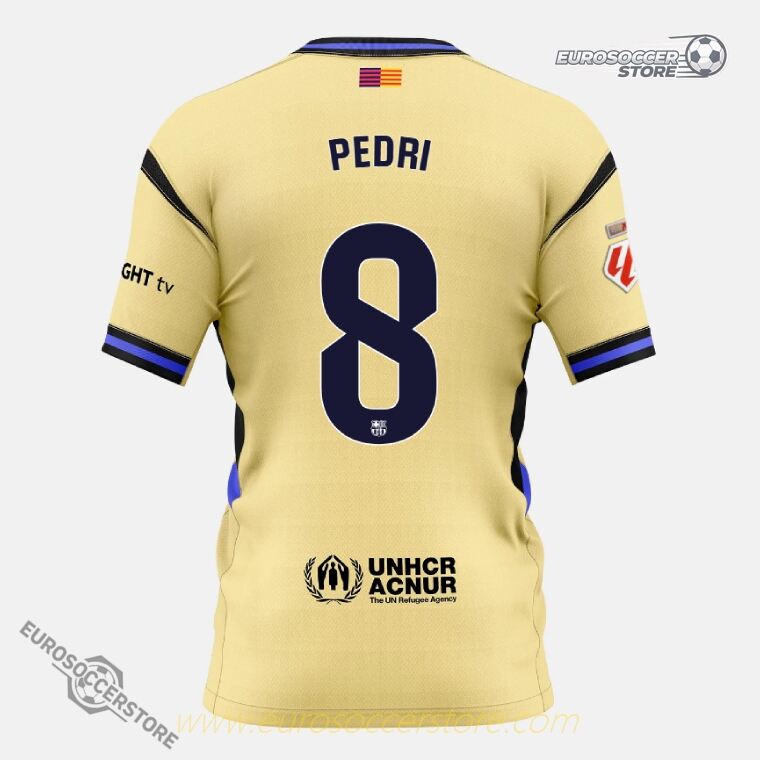 Barcelona Away X Kobe Bryant PEDRI 8 Football Jersey 25-26 (Player Version)