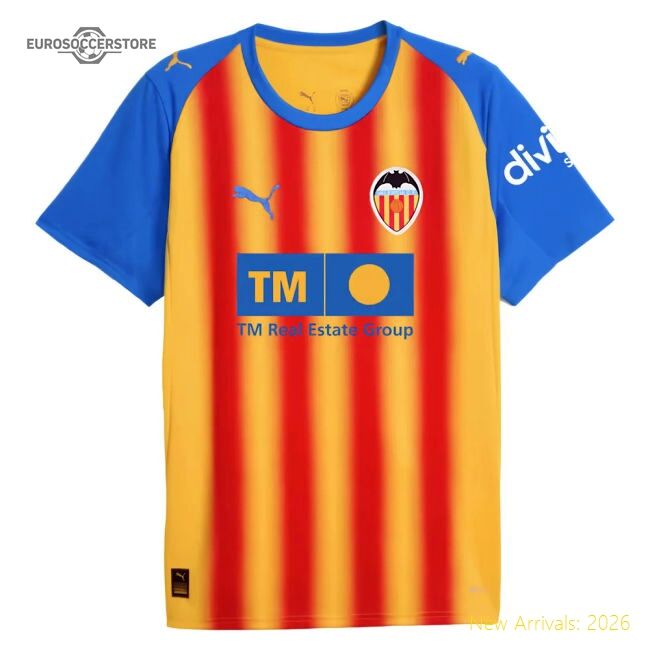 Valencia Spanish Football Third Official Jersey Performance Fabric