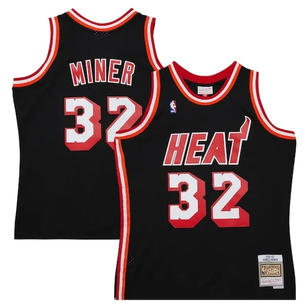 Harold Miner MIA Swingman Jersey - fashionable Basketball - Black