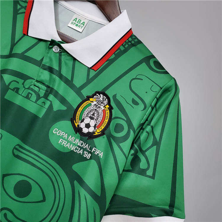 MEXICO RETRO SHIRT 1998 HOME SOCCER JERSEY FOOTBALL SHIRT - Official