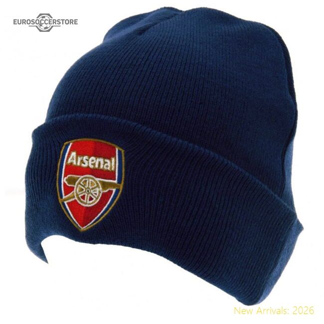 Authentic Arsenal Fc Navy Cuff Beanie - Premium Quality Football
