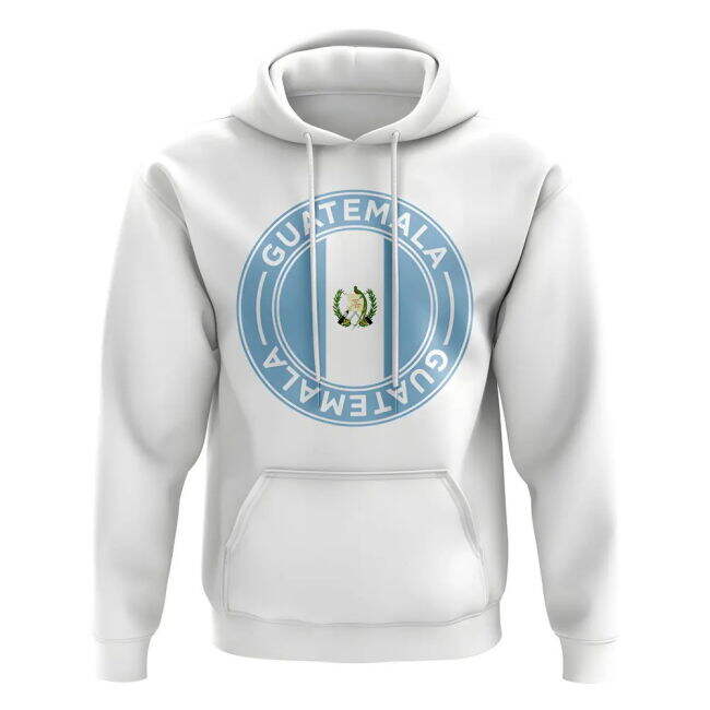 Guatemala Football Badge Hoodie (White)