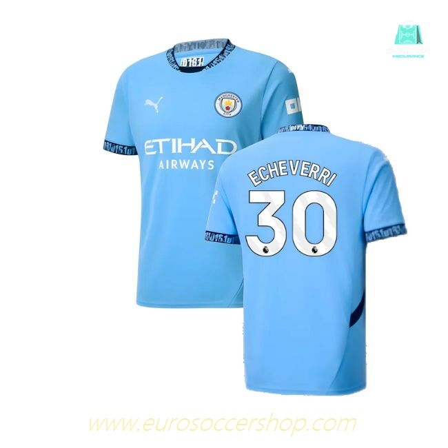 2024-2025 Man City Home Shirt (Echeverri 30)