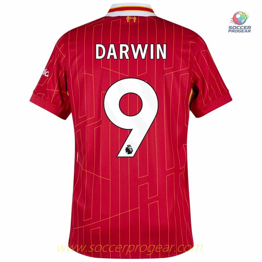 Liverpool Home Team Football Jersey 2024/25 Collection Darwin
