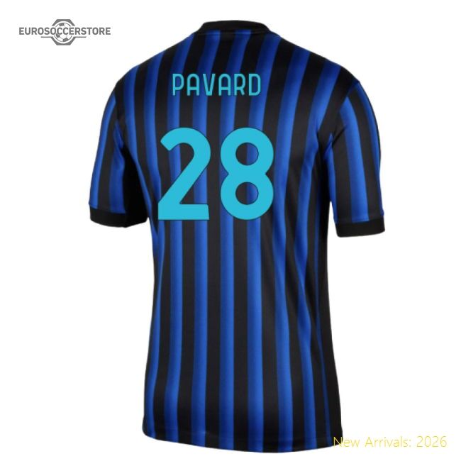 Excellent 2025-2026 Inter Milan Home Shirt (pavard 28) - Match Quality