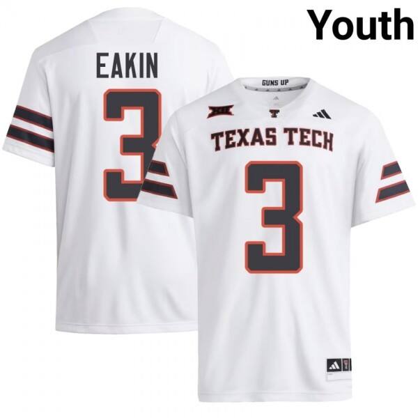 Pro-level Youth Texas A&m Aggies #3 Coy Eakin Youth Red Type