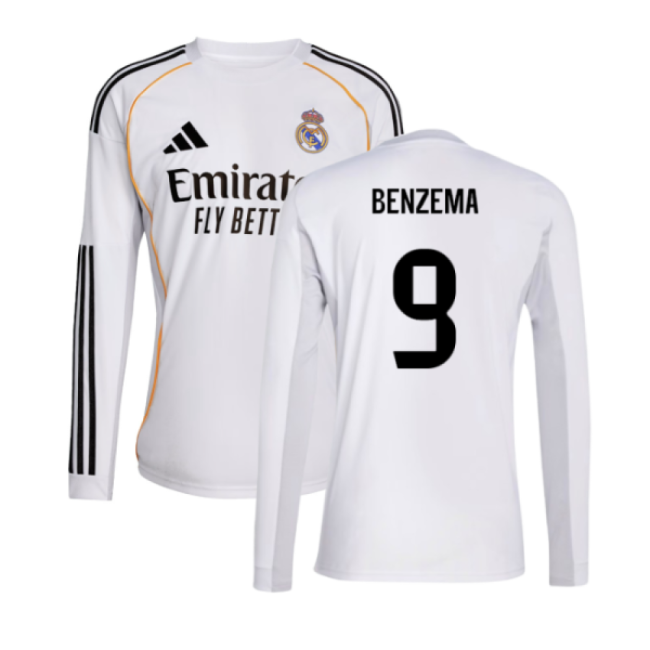 Benzema 9 2026 Collection Real Madrid Home Match Shirt 2025-2026