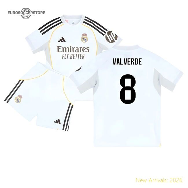 Top-tier Home Real Madrid Valverde Jersey 2025-2026 Quick-dry