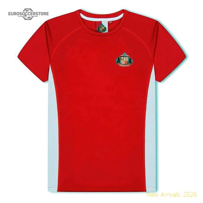 Excellent Sunderland Poly T-shirt (red) - Kids - Official Edition