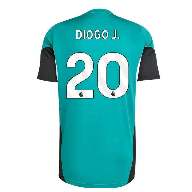 Men's 2025-2026 Liverpool EU Training Jersey (Green) (Diogo J. 20)
