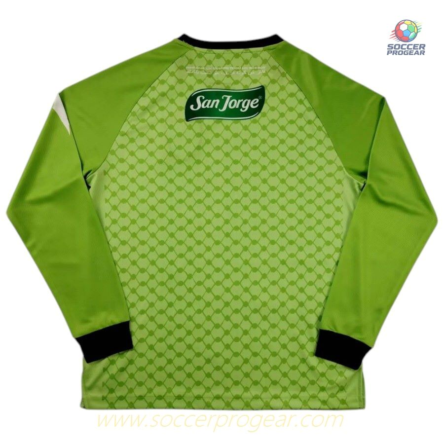 Palestine CL 2025 Season 2026 Away Football Jersey Green Long Sleeves