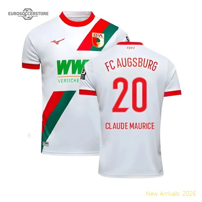 High-Quality 2025-2026 Fc Augsburg Home Shirt (Claude Maurice 20)