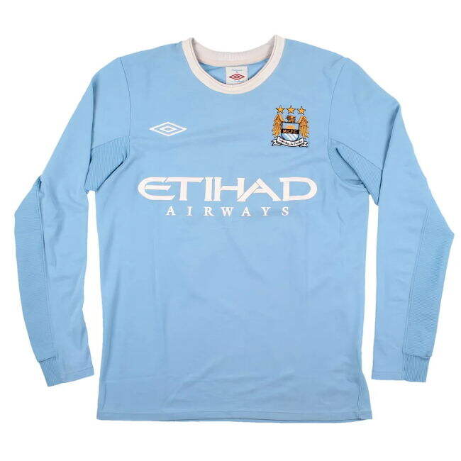 2009-10 Man City Soccer Jerseys top-grade Home Shirt - Adults