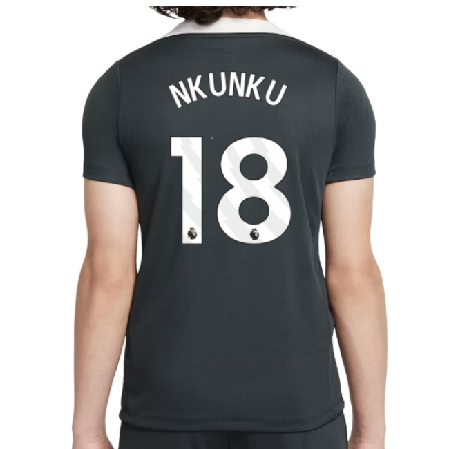 2025-2026 Chelsea Strike Training Shirt (Green) - Kids (Nkunku 18)