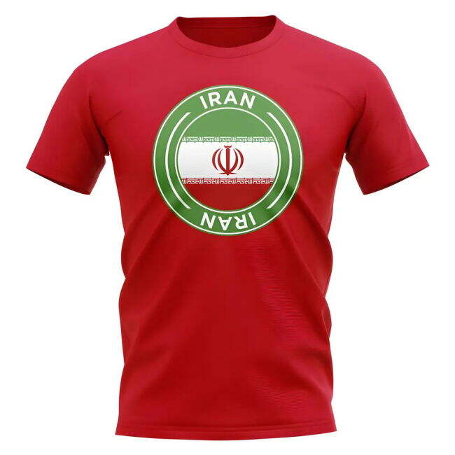 Iran Football Badge T-Shirt (Red)