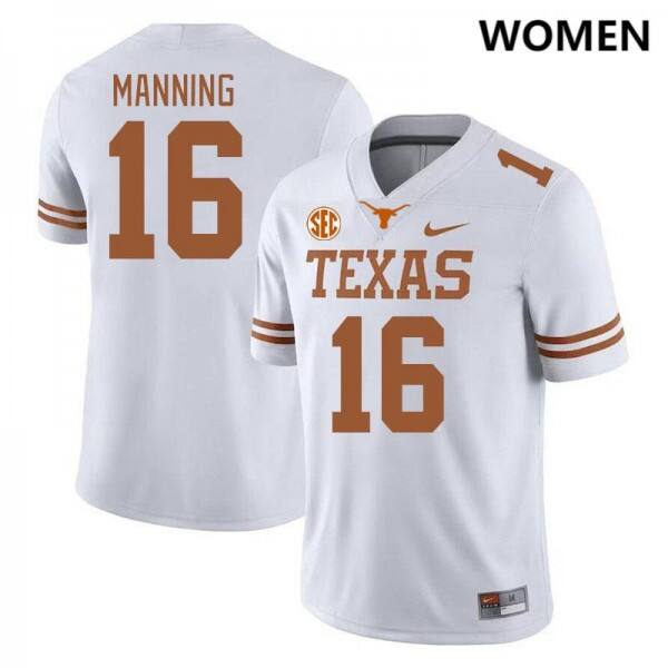 Women Texas Longhorns #16 Arch Manning Longhorn Nation Jersey