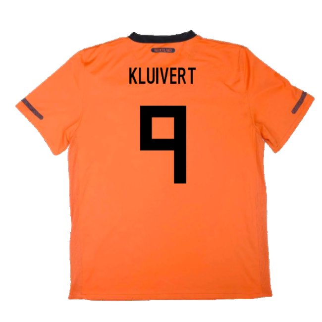 Kluivert 9 Genuine 2010-2011 Holland EURO Home Jersey