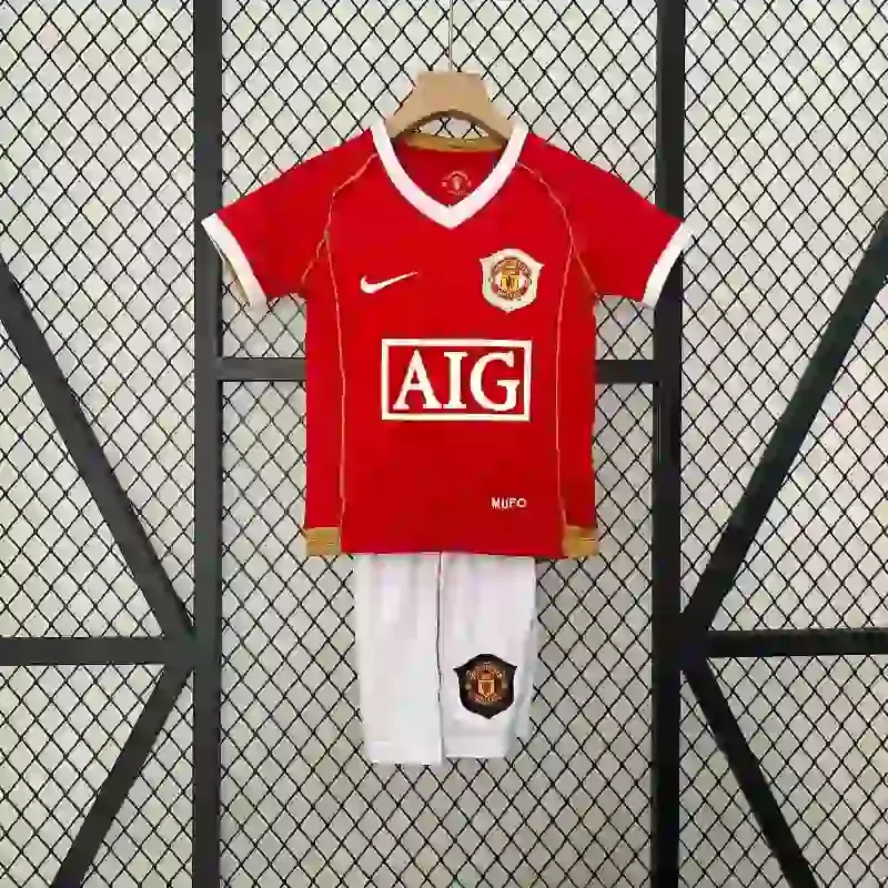 2006-2007 Kids Manchester United Jersey retro kit