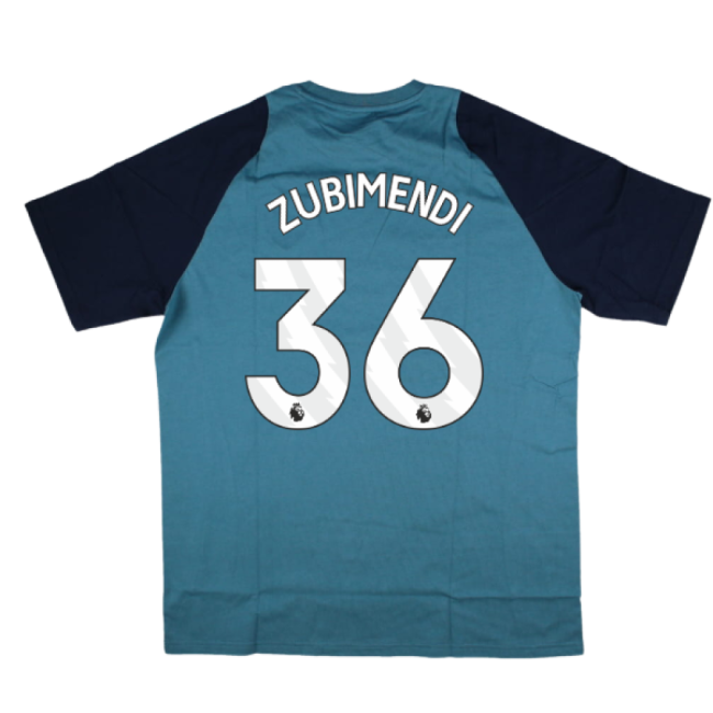 Arsenal Arsenal Training Tee Blanch Blue Zubimendi #36 Pro Series ...