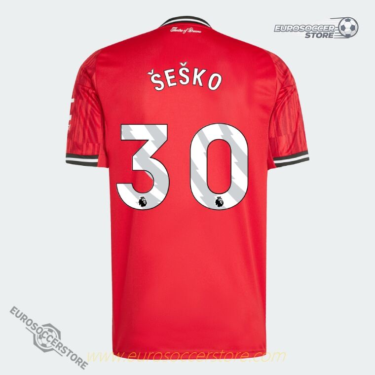 ŠEŠKO 30 Manchester United 25-26 Season Home Football Jersey