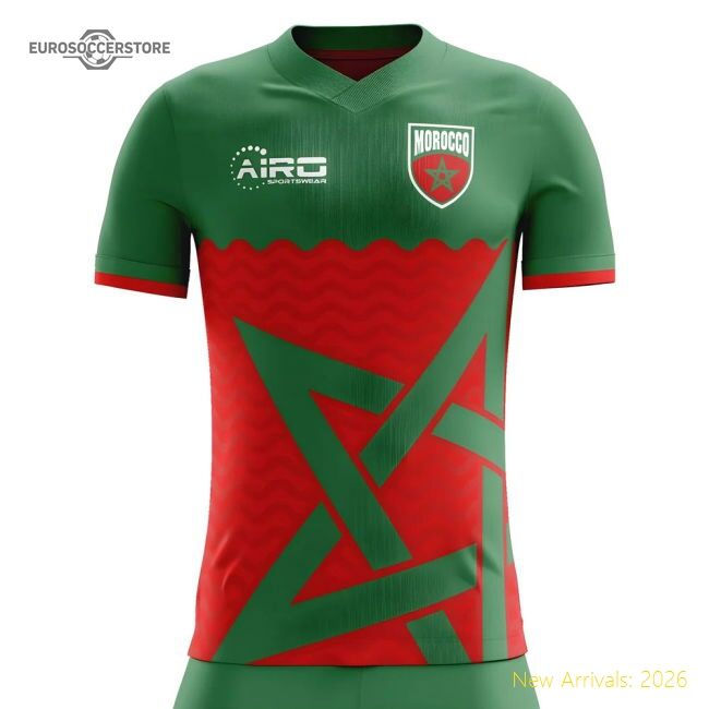 Official Morocco Concept 20252026 Home Shirt Sleek Moisturewicking
