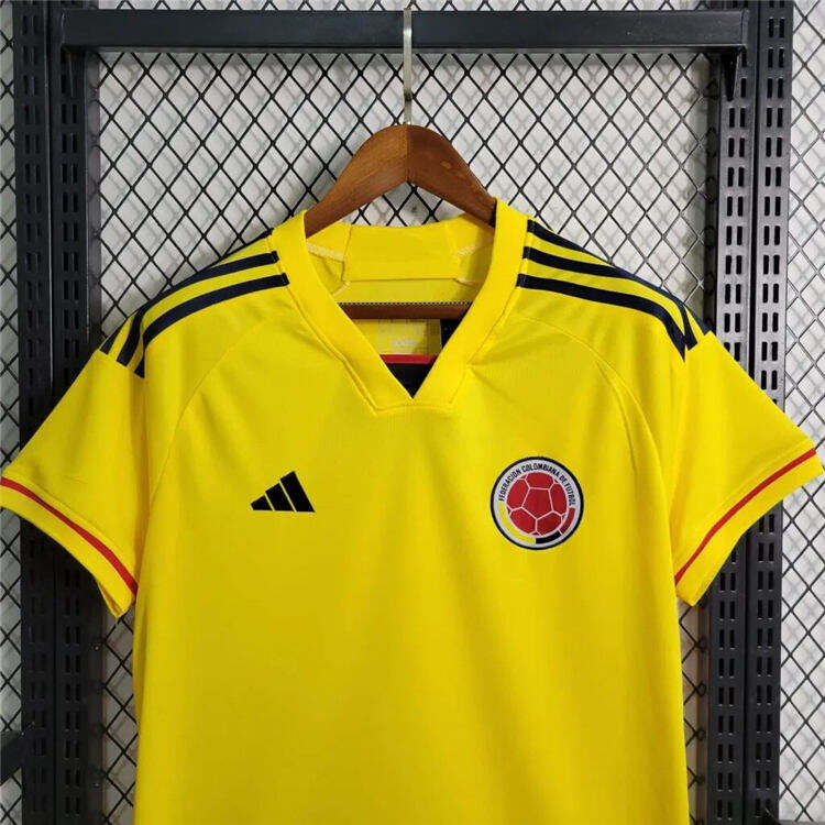 2324 COLOMBIA HOME YELLOW SOCCER JERSEY FOOTBALL SHIRT - Official