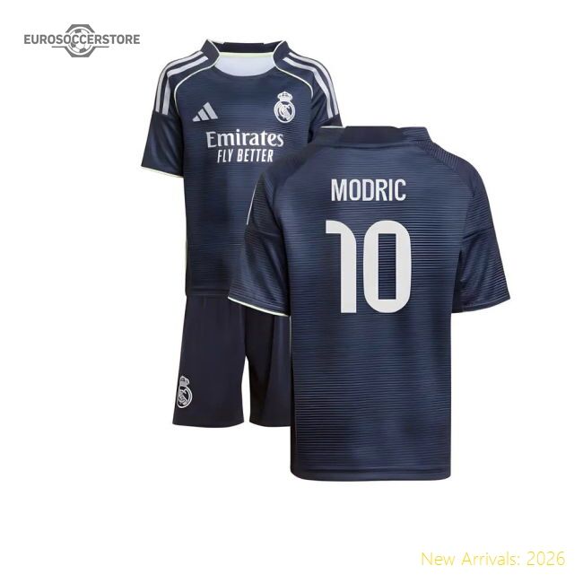 Top-grade 2025-2026 Real Madrid Away Mini Kit (modric 10)