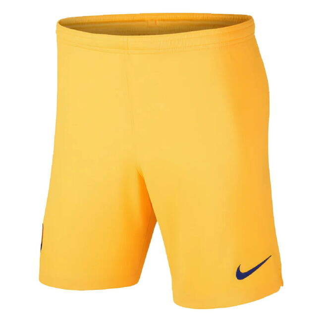 2019-2020 Barcelona Away Nike Football Shorts (Yellow)