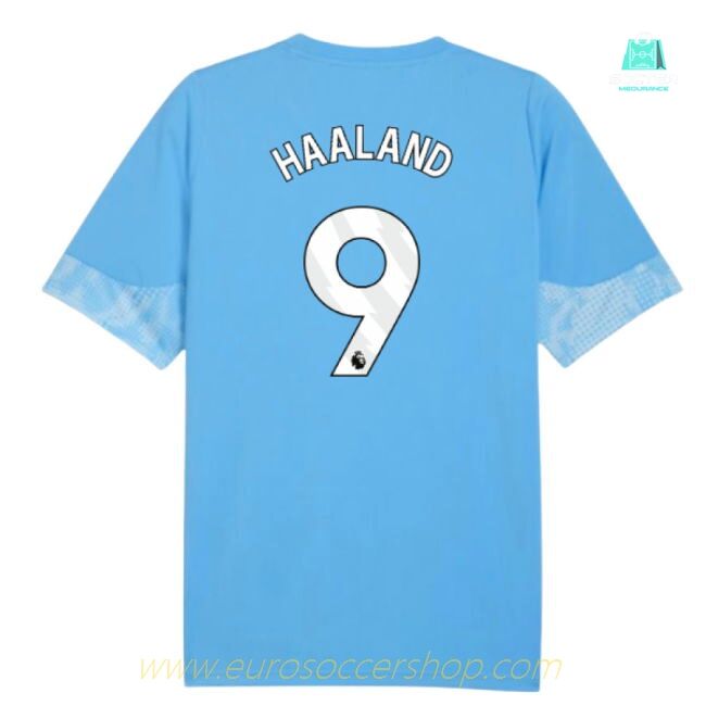 2025-2026 Man City Training Jersey (Light Blue) (Haaland 9)