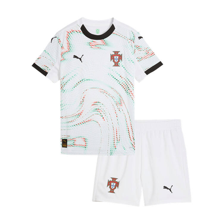 Kids Portugal 2025 Away Soccer Kit ShirtShorts - Official Replica