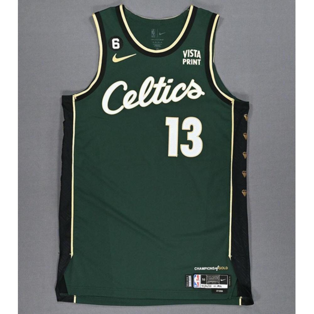 Limited Edition Boston Celtics 13 Green Jersey City Edition - NBA Collection