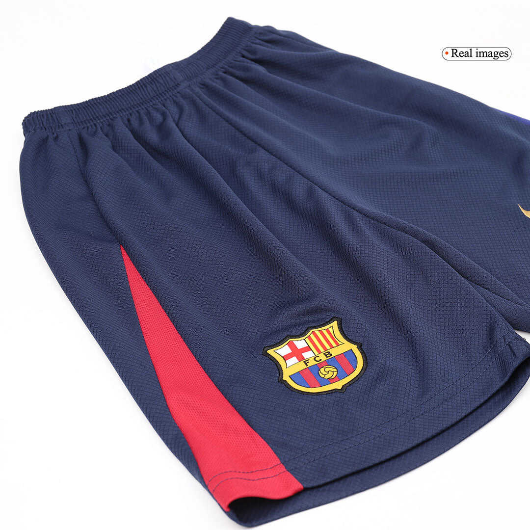 Kid's Barcelona Home Soccer Jersey Kit(Jersey+Shorts+Socks) 2024/25Aut