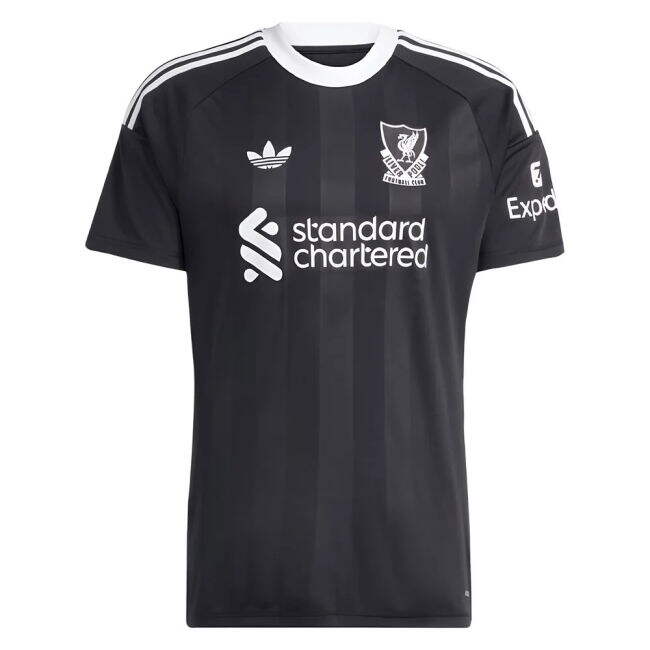 2025-2026 Liverpool Third Goalkeeper Shirt (Black) (Your Name) - pr...