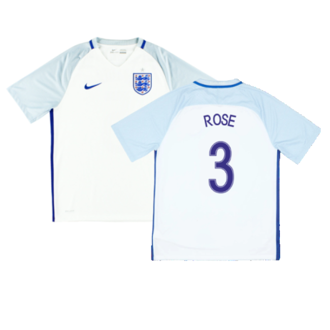 England 2016-17 Home Shirt ((Fair) XXL) (Rose 3)