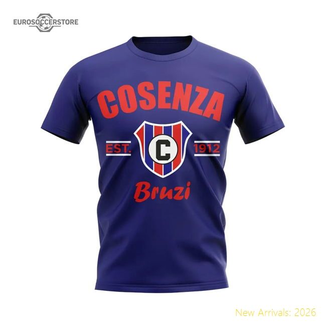 First-class Cosenza Established Football Supporter Tee (navy)