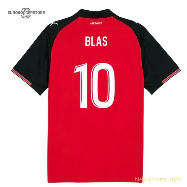 Premium Match-Day 2025-2026 Stade Rennais Home Shirt (Blas 10)