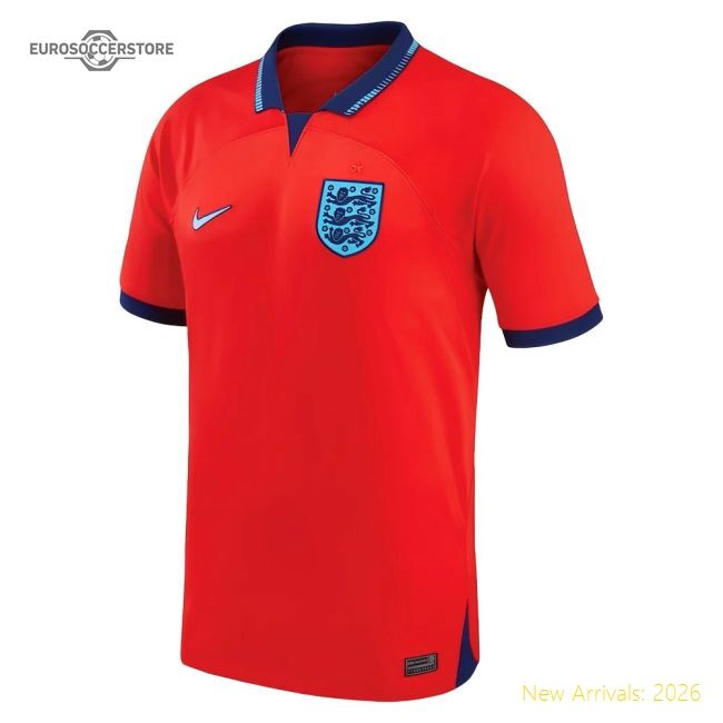 Top England 2022-2023 Official Away Shirt Movement Slim