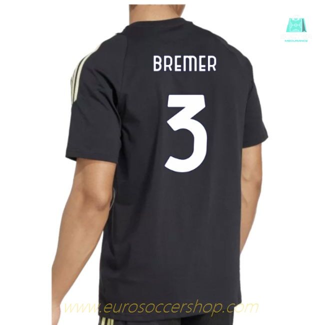 2025-2026 Juventus Training Tee (Black) (Bremer 3)