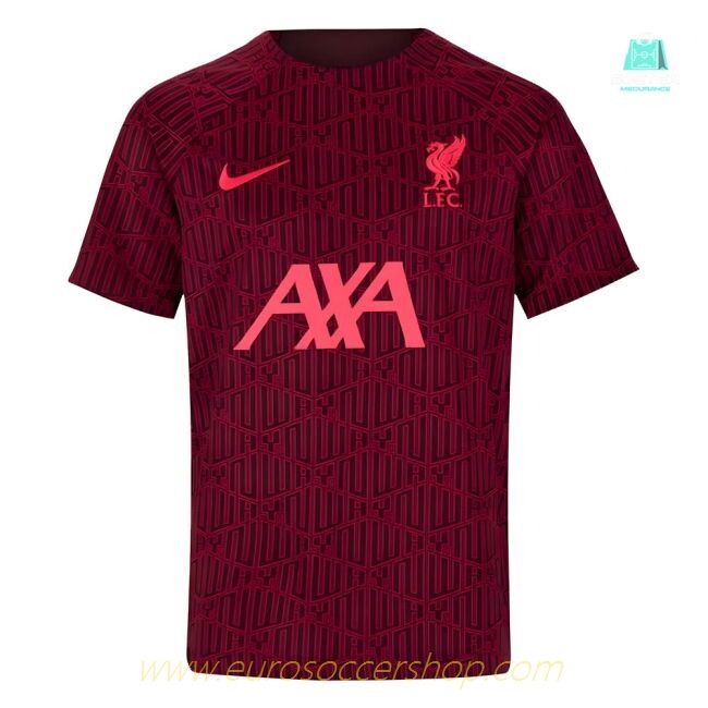 2022-2023 Liverpool Pre-Match Training Shirt (Red) - Kids (VIRGIL 4)