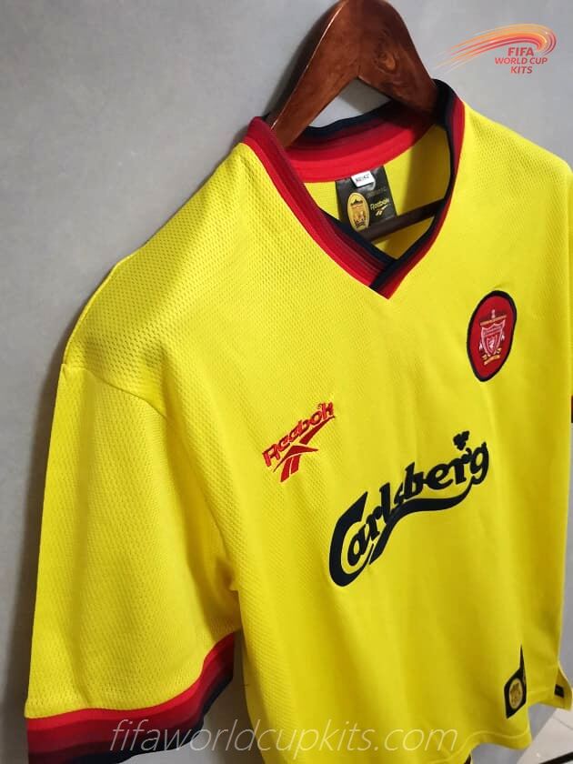 Liverpool 97-99 Away Yellow Football Kit