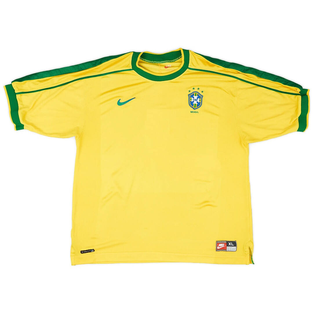 High Quality 1998 BRAZIL RETRO HOME SHIRT - Official Replica 3879