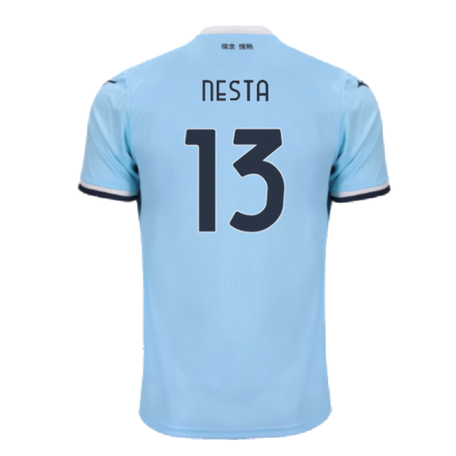 Professional Style Lazio Home Pro Level Shirt 2024-2025 (Nesta 13)