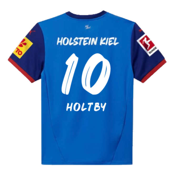 Football Holsten Kiel Home Shirt Holtby #10 Authentic Design True ...