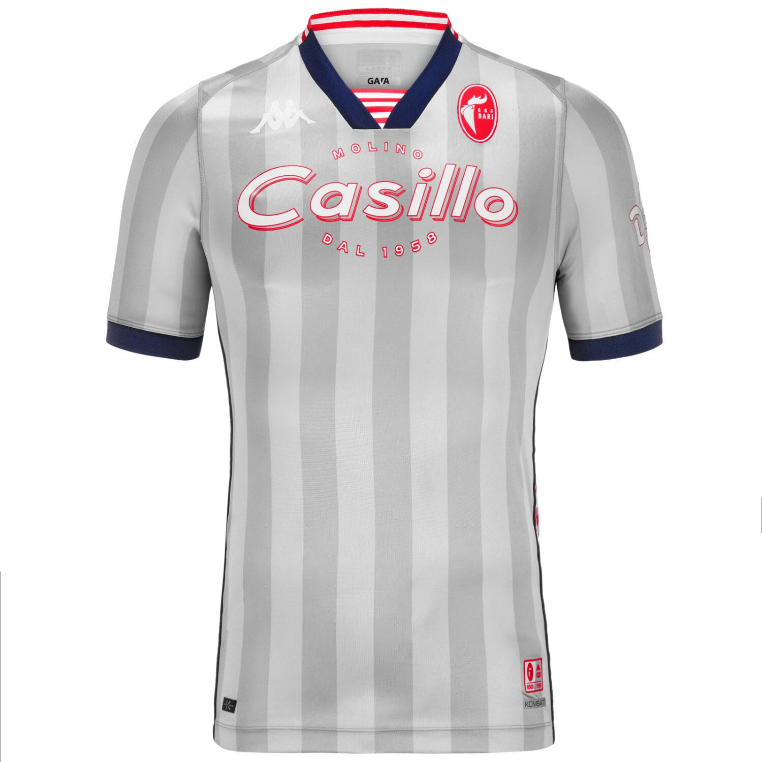 Licensed Premium Quality LC23 X SSC Bari 2425 Silver Shirt