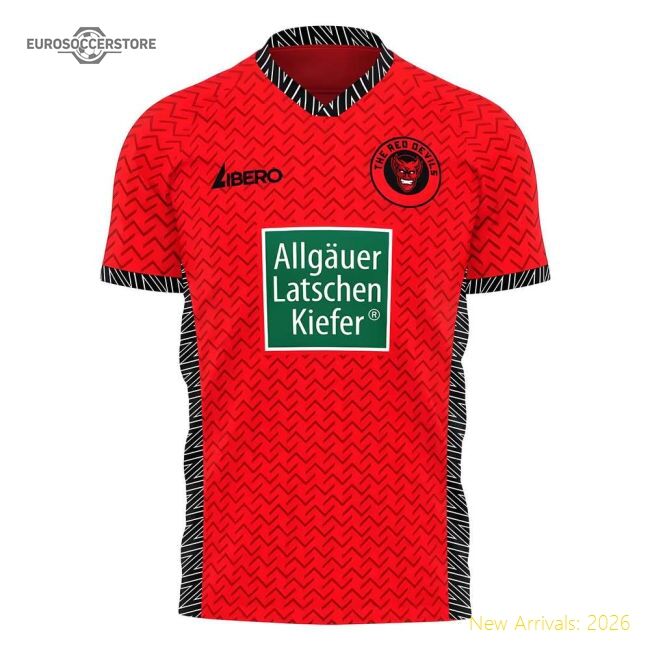 High-quality Kaiserslautern 2025-2026 Home Concept Football Kit (li